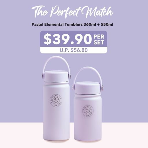 The Perfect Match - Pastel Elemental Tumblers in 360ml and 550ml